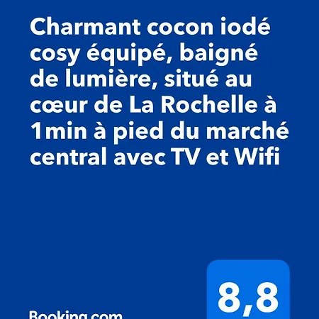 Cocon Iode Cosy Au Centre De - Marche Au Bout De La Rue A 1 Min, Lumineux Et Complet Avec Tv Et Wifi Daire