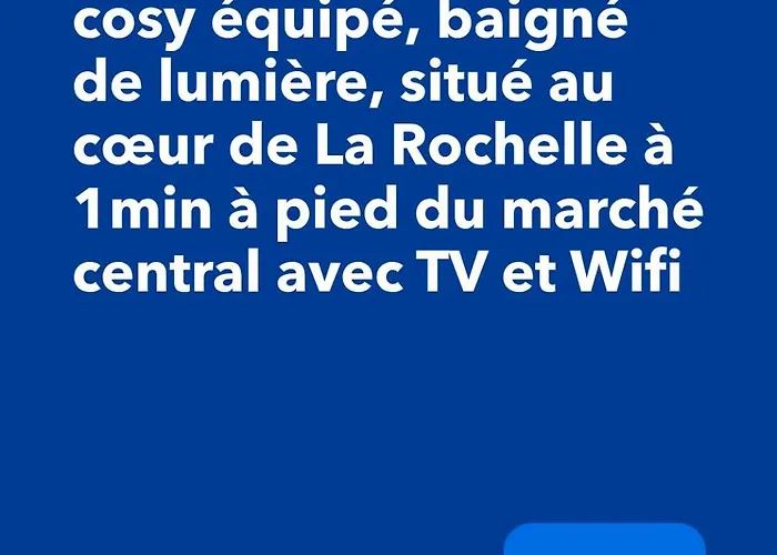 Cocon Iodé Cosy équipé, Baigné De Lumière, Situé Au Cœur De à 1min à Pied Du Marché Avec Tv Et Wifi Appartement